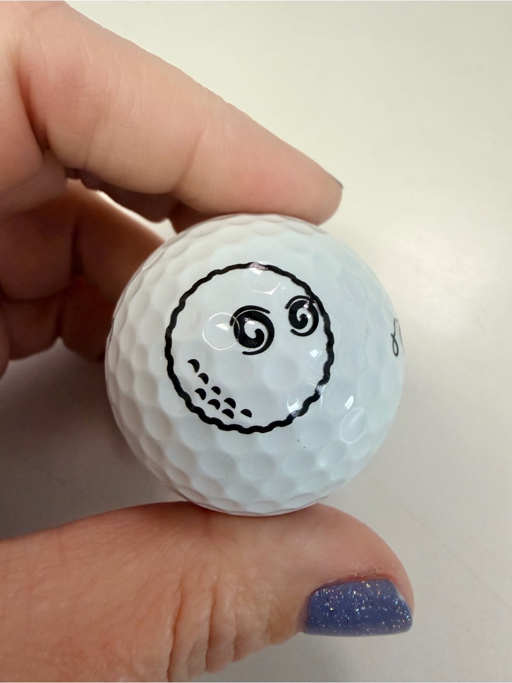 Malbon Golf "Buckets" Tour M Golf Ball - Rare Collectible Character Logo